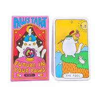 Tarot Deck, 78-Card Oracle, Psychological Misterious Adivination Tool Insightful Strategic Board Game Spiritual Portable Set Meditation Aid for Future & Past