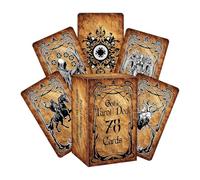 Tarot Deck - 78 Sheets Board Game Fate Divination | Spiritual Symbol Cards with Fortune Reading Functions, Meditation Tools with Daily Practice for Adults Kids, Family Parties Spiritual Exploration