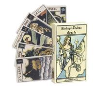 Tarot Deck Beginner , 48pcs Oracle Card Set, Portable Divination Board with Illustrated Guide, Spiritual Meditation Game, Card Collection with Compact Design, Personal Tool Kit for Family Friends