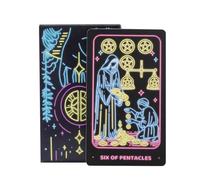 Tarot Deck, Beginner Set, Classic Design, 78 Piece Collection, Meditation Tool, Portable Card Format, Ideal para juegos de mesa, Espiritual Practice, Expertos, Learning Readers