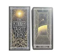 Tarot Deck - Captivating Game Night Mystical Insights desbloqueado 78 hojas Kinner Tarrot Deck | Tarjetas de taarot de exploración conmovedora para principiantes, unión de compañeros de clase, juego
