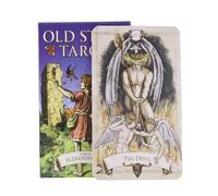 Tarot Deck - Cartas de adivinación, paquete de cartomancia de 78 piezas para aprendizaje oculto, llaves místicas con folleto en inglés, equipo espiritual, profético para lecturas, meditación y