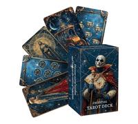 Tarot Deck, Collectible Symbol Board Game, 78-Piece Intuition Oracle Card Set for Women, Men, Travel, Home, Party & Daily Use