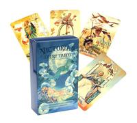Tarot Deck Fairy Game, Funny Cooperative Card Set, Strategy Board Game with Portable Fantasy Reading Design, Home Use Set, Travel Kit, Tarot Cards for Studio Play Creative Party Entertainment