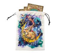Tarot Deck Holder Bag - Bolsas de terciopelo con impresión de doble cara - Bolsas de tarot, bolsas de terciopelo, bolsa para cristales, dados, joyas, Sxf14#, Refer to description, Unisex