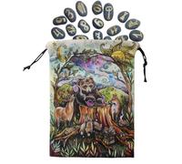 Tarot Deck Holder Bag | Tarot Pouch Rune Bag Bolsas con cordón e impresión,Tarot Deck Bags, Velvet Bags, Bolsa de regalo para cristales, dados, joyas, SXF13#, verwijzen naar de beschrijving, Unisex