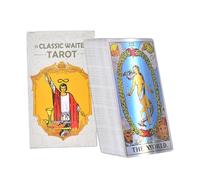 Tarot Deck - Juego de 78 cartas de adivinación, juego de tarot con obras de arte detalladas, kit de adivinación con funda portátil, herramienta espiritual para viajes en casa, reuniones familiares y