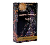 Tarot Deck, Oracle Cards, 78-Piece Divinatory Set, Spiritual Fortune Game Family Holidays Party Tabletop Use, Tarot Card Kit for Adults Entertainment Reading, 4.17x2.44x1.18 pulgadas