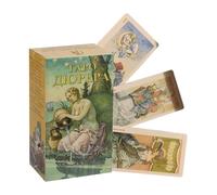 Tarot Deck para principiantes - Mapas de oráculo ruso para leer en la mesa, juego de adivinación | Kit de adivinación portátil para adultos, hombres, mujeres, ritual , herramienta para