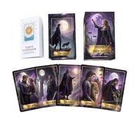 Tarot Deck | Portable Purple Moon Theme Tarot,Family Night Card Game | for Women Men Holiday Gatherings Festival Events Social Interaction Travel Home Camping Picnic