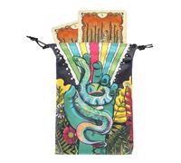 Tarot Deck Tarot Tarot Holder Holder Bag | Organizador de Envoltura Protectora Accesorios de adivinación para Dados, de, entusiastas de baratijas, Principiantes, Adolescentes, Adultos