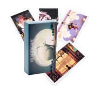 Tarot del Paisaje Cardíaco | Astrología Oracle Deck y Guía | Juego de 78 Cartas de Aprendizaje con Significados | Juego de Adivinación Fate Tarot para Fiestas Familiares