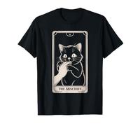 Tarot divertido gato negro - El diseño travesura Camiseta