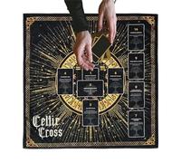 Tarot Divination Tablecloth - Altar Tapestry Cloth, Multi-Purpose Velvet Clothes Enhances Spiritual Practice Decorative Spaces | Ideal for Kitchen, Dining, Wall Décor, Meditation Areas