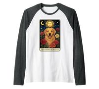 Tarot El Golden Retriever Camiseta Manga Raglan