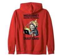 Tarot ficticio Nativo Midjourney Grim Reaper Card Sudadera con Capucha