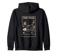 Tarot Fish Fool Card - Diseño místico para Pescadores Sudadera con Capucha