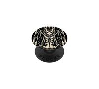 Tarot Gato Muerte Gótico Oculto Tarjeta Arte Bat Wing Mujeres Niñas PopSockets PopGrip Adhesivo