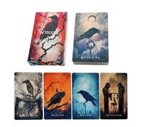 Tarot Karten Set,Raven Tragbare Entwicklungxsspielzeuge | Tarot Orakelkarten,Für Das Lesen Von Träumen Liebe Zuhause Meditation Reisen Abenteuer Date Klassenkameraden Geburtstage