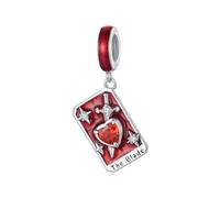 Tarot - La Espada Colgante Charm Plata De Ley 925 Charm Se Adapta A Pulsera Pandora, SCC3144