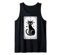 Tarot Minimal Black Cat - La Obra de Arte de la Tarjeta de los Amantes Camiseta sin Mangas