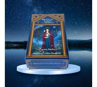 Tarot místico de los santos con elegante caja, baraja de cartas Oracle para principiantes y profesionales, 78 cartas con libro de guía, tarot duradero, impermeable, resistente a las arrugas