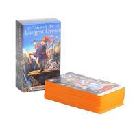 Tarot of The Longest Dream, 78-Card Fate Divination Deck, Spiritual Tarots Readings 4.06x2.36 Inches Multicolor Mystical Fortune-Telling and Entertainment Tarot Game