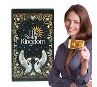 Tarot Oracle Cards - Juego de 78 cartas de adivinación del reino solar para información y orientación, tarjetas de lectura ilustradas para principiantes y entusiastas, juego de mesa y mazo
