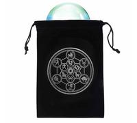 Tarot s s - de Almacenamiento de Cartas de Tarot de Magia Negra misteriosa - Tarot Card Pouch con cordón para Jugar a Las Cartas Rider Waite Deck Oracle Cards