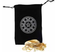 Tarot s s - de joyería Duradera con temática de Magia Negra misteriosa,de Almacenamiento de Dados de Cartas de Tarot, de con cordón, portatarjetas de , de joyería para entusiastas del