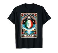 Tarot siciliano carta con luna italiana en sicilia Camiseta