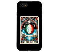 Tarot siciliano carta con luna italiana en sicilia Carcasa para iPhone SE (2020) / 7 / 8