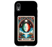 Tarot siciliano carta con luna italiana en sicilia Carcasa para iPhone XR