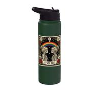 Tarot Skeleton Lesbian Pride LGBTQ Equal Rights Transgender Stainless Steel Insulated Water Bottle