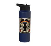 Tarot Skeleton Lesbian Pride LGBTQ Equal Rights Transgender Stainless Steel Insulated Water Bottle