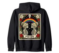 Tarot Skeleton Lesbian Pride LGBTQ Equal Rights Transgender Sudadera con Capucha