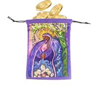 Tarot Storage Pouch - Oracle Deck Carrier, Velvet Drawstring Bag, Card Sporter Case | El interior suave conserva elementos del juego, el diseño elegante se ajusta a los conjuntos de joyas de dados par
