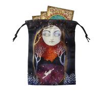 Tarot Tarot - Bolsas de juego de tarot de impresión de doble cara - Bolsas de juego de tarot, bolsas de terciopelo, bolsa de regalo para cristales, dados, joyas, Sxf15#, Se référer au descriptif