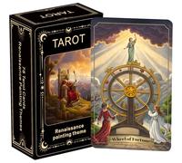 Tarot temático renacentista, cartas de tarot para principiantes, creadas para amantes de la historia, admiradores de las bellas artes y exploradores espirituales por igual. Los arquetipos eternos del
