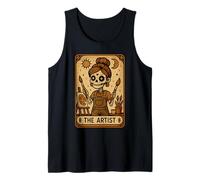 Tarot The Artist, Halloween, Profesor de Arte, gótico, Bruja Camiseta sin Mangas
