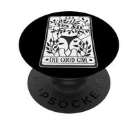 Tarot The Good Girl/Sumisa Femenina/Tarot Kink Witch PopSockets PopGrip Adhesivo