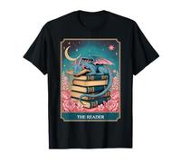 Tarot The Reader Mystic Book Dragon Moonlit Fantasy Art Camiseta