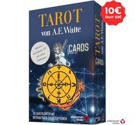 Tarot von A.E. Waite - iCards: 78 Tarotkarten mit interaktiven Zusatzoptionen (kostenlose App). Texte von Hajo Banzhaf und Noemi Christoph (iCards Tarot)