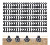 Tarp Clips - 100 Pieces Windproof Heavy Duty Tarp Clamps, Outdoor Tent Furniture Cover Clips for Garden Patio Fly Rain Privacy Plants Sun Window Sail Secure Fixing Accessories 3.94x1.65x0.55 inches