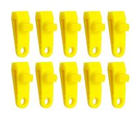 Tarp Clips, Heavy Duty Lock Grip, 3.15x1.1 Inches Adjustable Fasteners Set, 10 Pieces for Outdoor Canopy Fabric Camping Backyard Fishing Beach Patio Picnic Garden Use