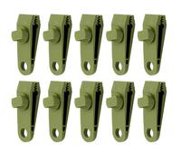 Tarp Clips, Tarpaulin Clasps, 3.15x1.1 Inches Adjustable Heavy Duty Lock Grip, 10 Pieces Set, Tarps Clamps for Canopy Fabric, Camping, Backyard, Fishing, Patio, Picnic, Garden