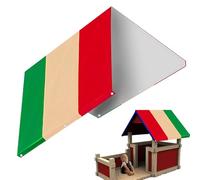 Tarp de repuesto para el patio de juegos - Cauva de techo impermeable - 132 x 226 cm - 51,97 x 88,98 pulgadas Play Maison tarre, accesorios de descubrimiento de jardín para la casa