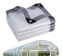Tarp Waterproof, lona grande impermeable | 6.5 x 6.5 Ft Cubierta transparente a prueba de lluvia - Accesorios para el patio, lona de poly de poly resistente al viento resistente a los rayos UV para el