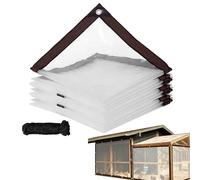 Tarpaulin de alto rendimiento | Tarpauline de PVC a prueba de viento, claro y flexible - Rainy Days Essentials Greenhouse, Garden, Veranden, Discs, Barns, perreras al aire libre