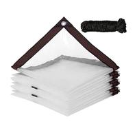 Tarpauline transparente - Tarpauline de PVC a prueba de viento, claro y flexible - Rainy Days Greenhouse, Garden, Veranden, Discs, Barns, perreras al aire libre